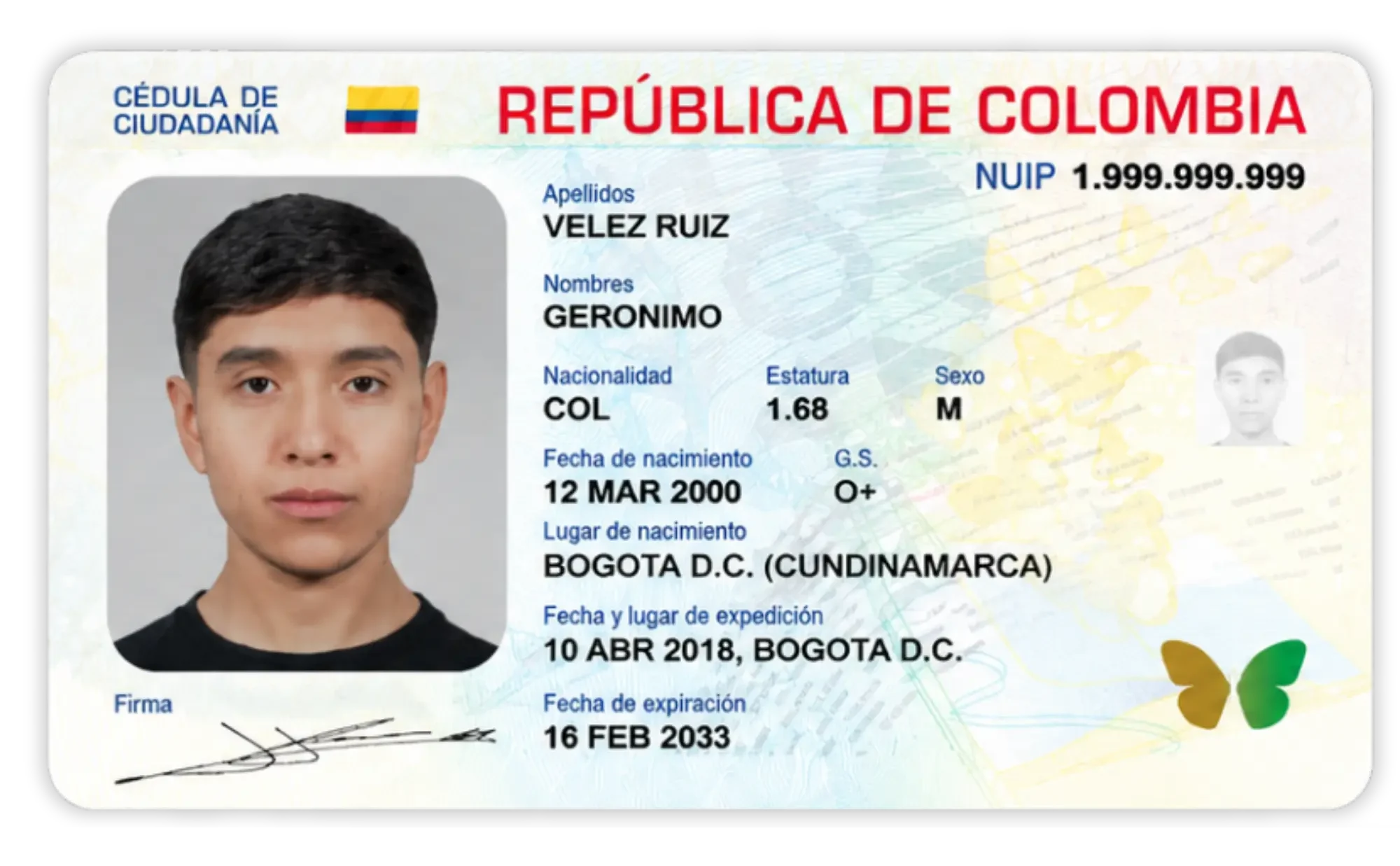 cédula colombiana cédula colombiana