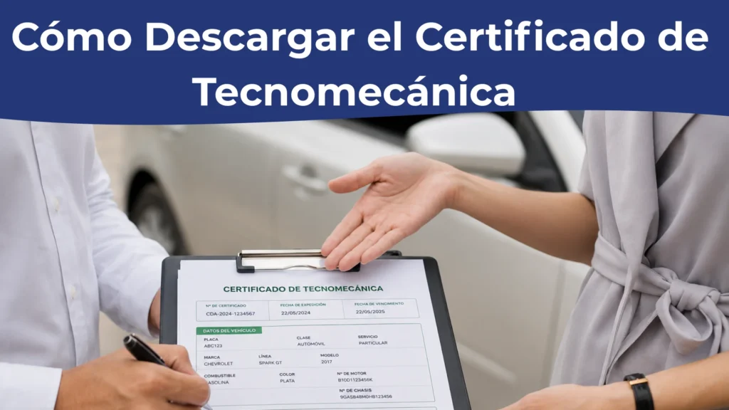 Cómo Descargar el Certificado de Tecnomecánica Cómo Descargar el Certificado de Tecnomecánica