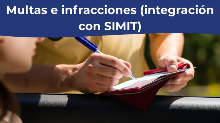 Multas e infracciones (integración con SIMIT)