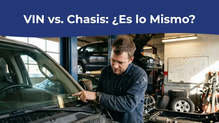 VIN vs. Chasis: ¿Es lo Mismo? VIN vs. Chasis: ¿Es lo Mismo?