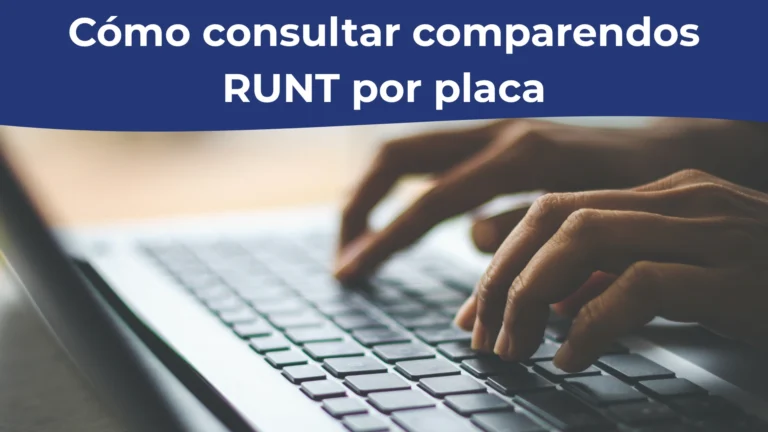 Cómo consultar comparendos RUNT por placa