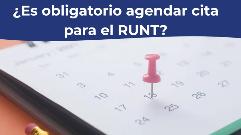 ¿Es obligatorio agendar cita para el RUNT?